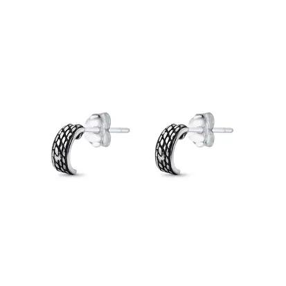 Petite open hoop earrings